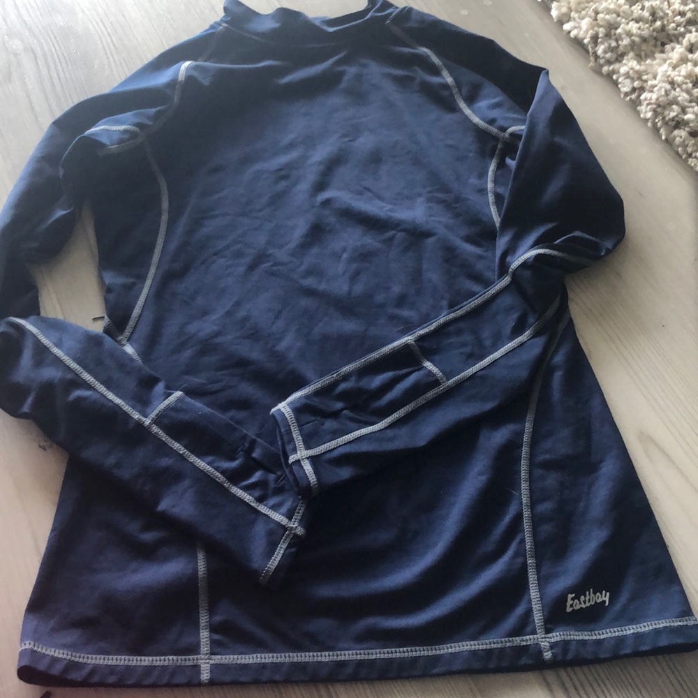 Navy running top